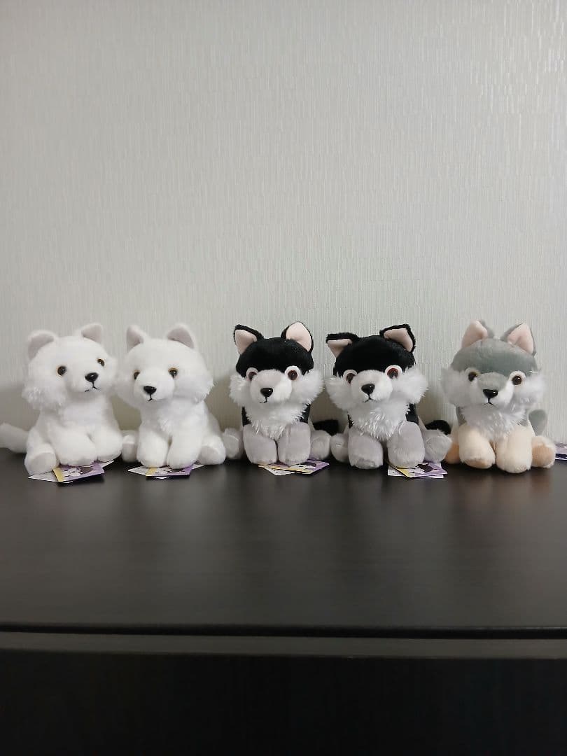 もふっとオオカミ ミステリアス　ぬいぐるみ 5体セット