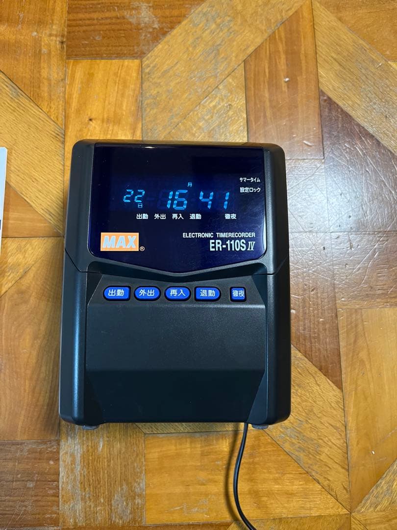 MAX 電子タイムレコーダー ER-110S 5 動作確認済み