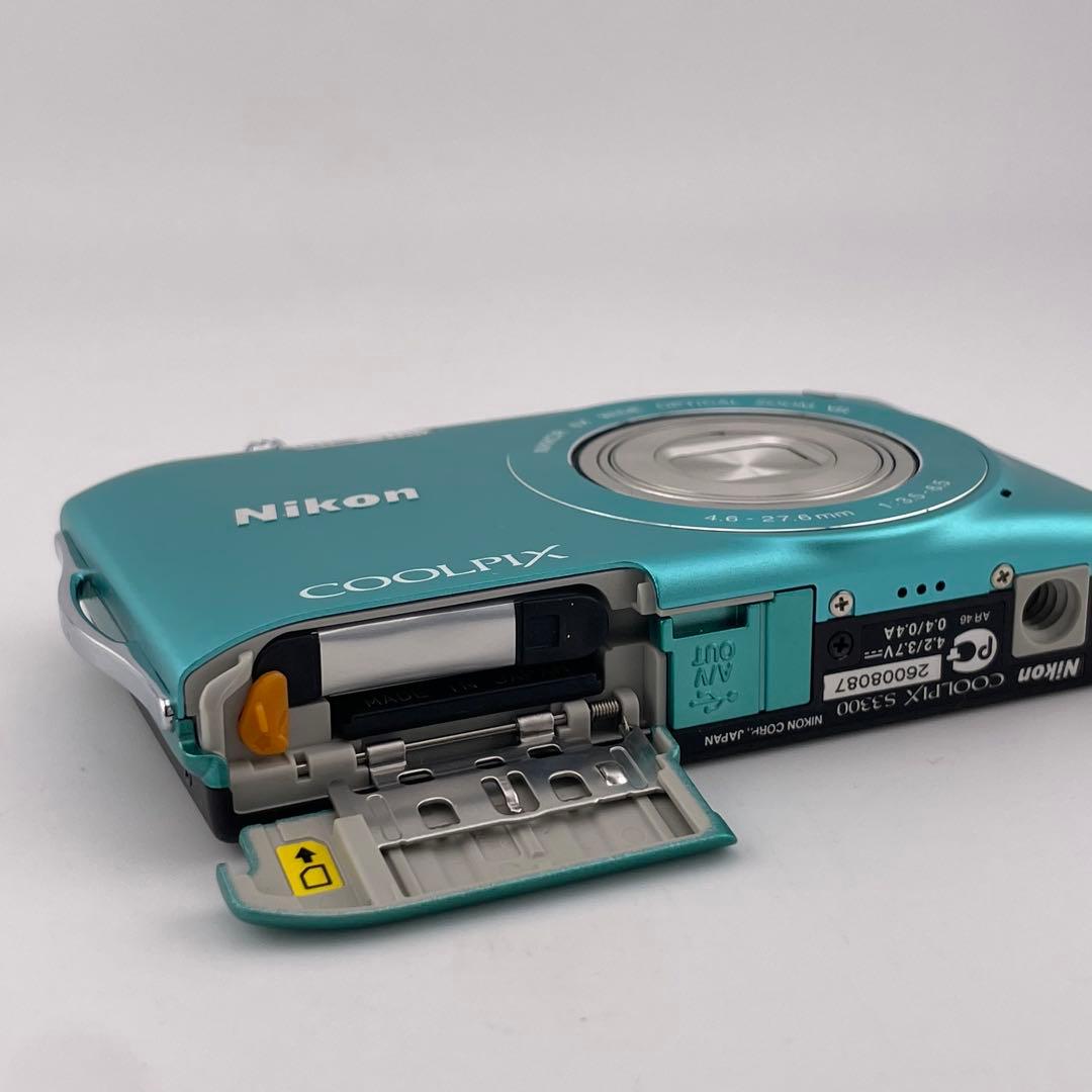 実写美⭕️美品【動作確認済み】Nikon COOLPIX S3300 グリーン
