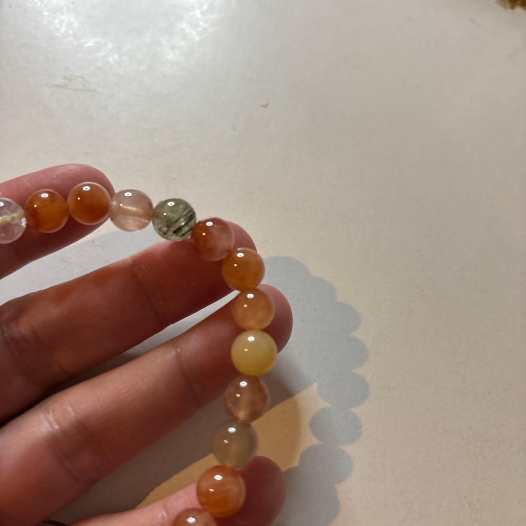 めちゃくちゃ綺麗！黄龍眼天珠！ミックスルチル！ズドドーンとくる！