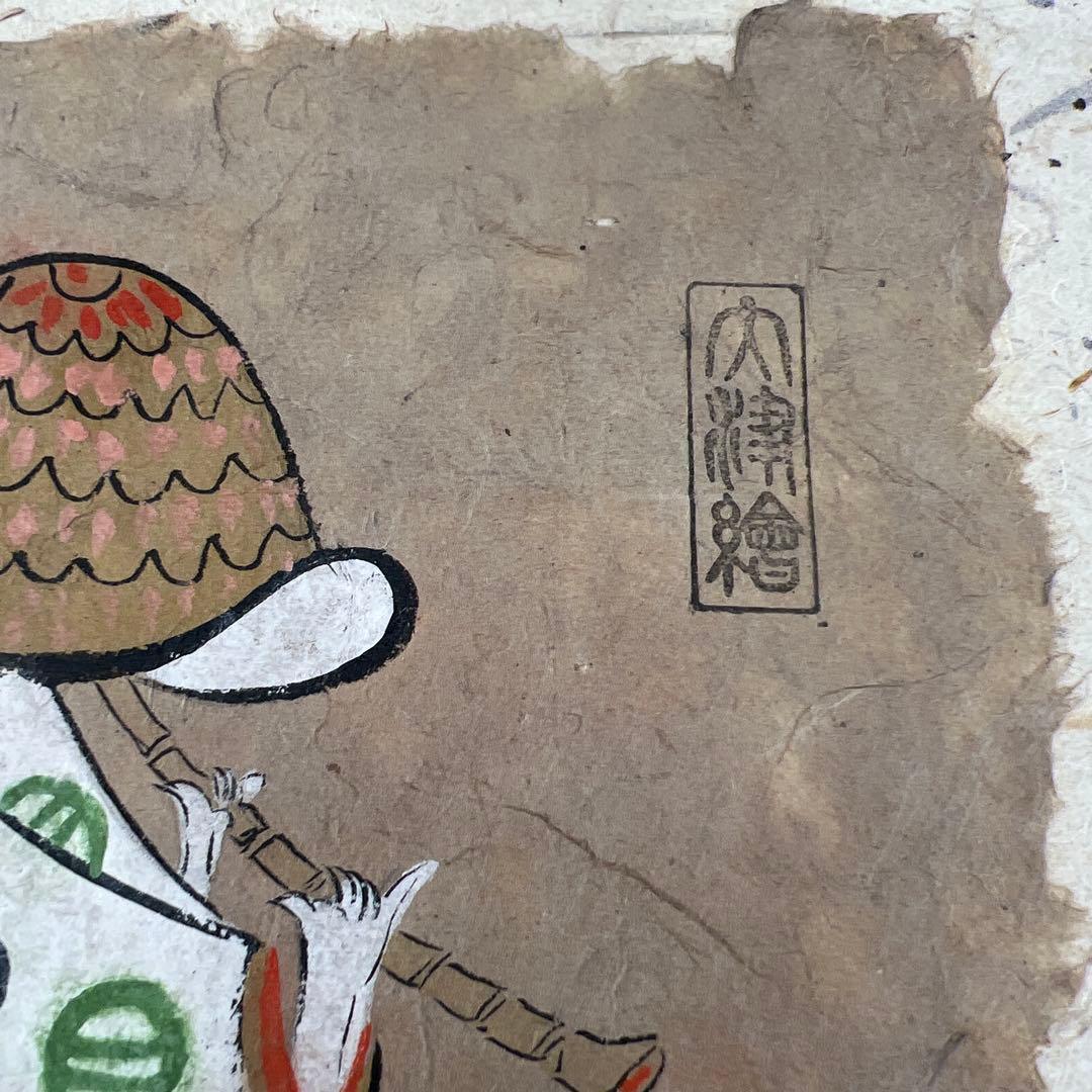 大津絵掛軸（女虚無僧）