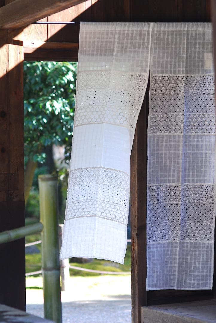 (専用　６枚組）★インド綿★「パッチワークのれんOH８５・１５０」