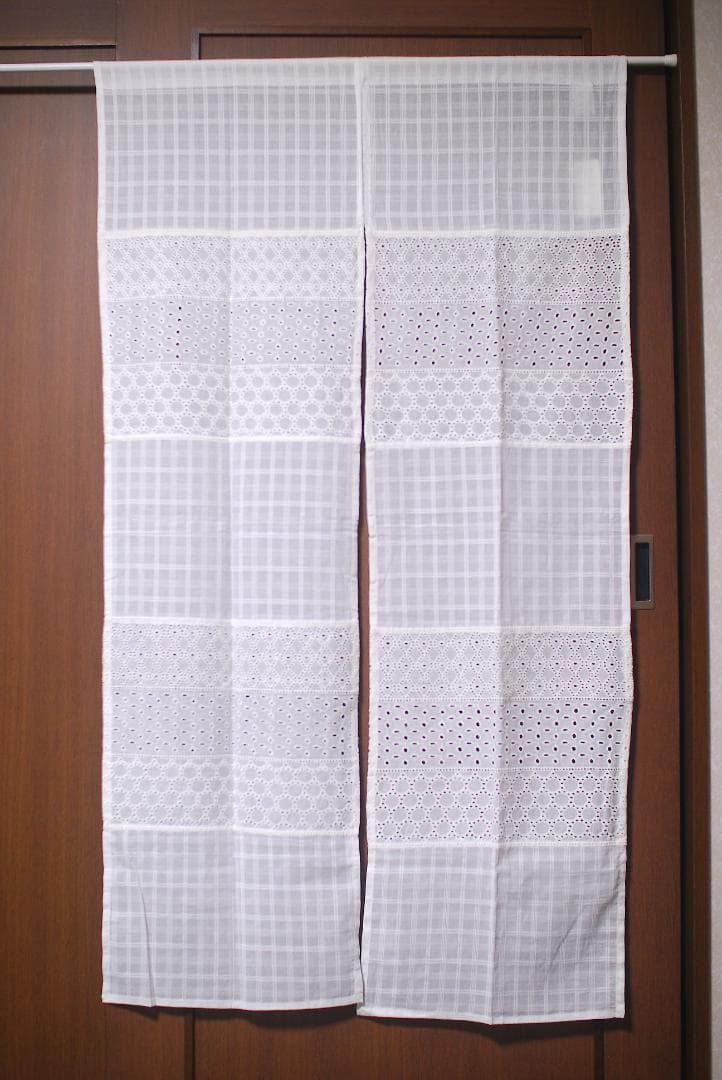 (専用　６枚組）★インド綿★「パッチワークのれんOH８５・１５０」