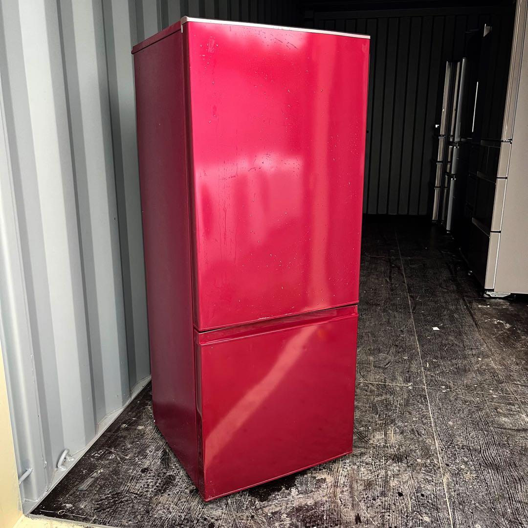 58取付無料！高性能AQUAルビーレッド大きめ184L冷蔵庫！洗濯機