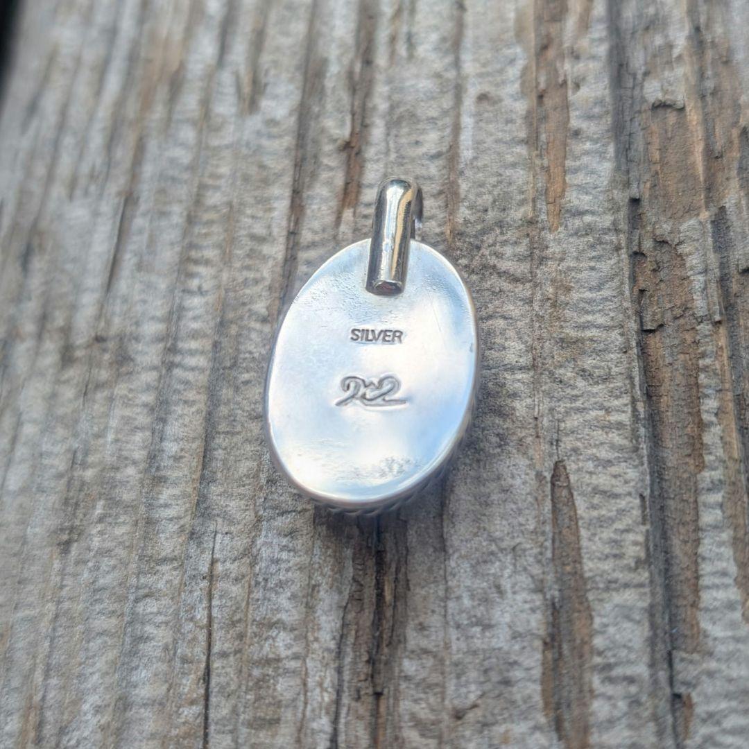 ハンドメイドのターコイズトップ　インディアンジュエリー風