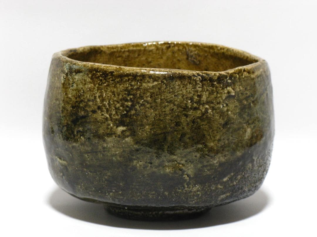 小森宗彬 作『飴釉 楽 茶碗』共箱 共布 父 小森松庵 小服茶碗 旅茶碗 茶道具