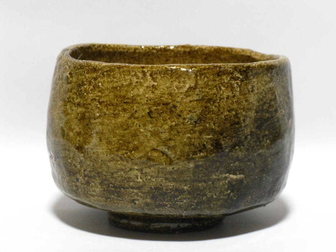 小森宗彬 作『飴釉 楽 茶碗』共箱 共布 父 小森松庵 小服茶碗 旅茶碗 茶道具