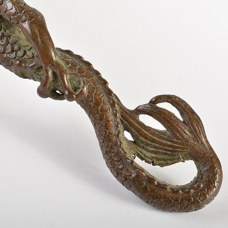 eyeknow74　金工名品　古銅宣徳銅　龍　筆架　置物　C　6941E