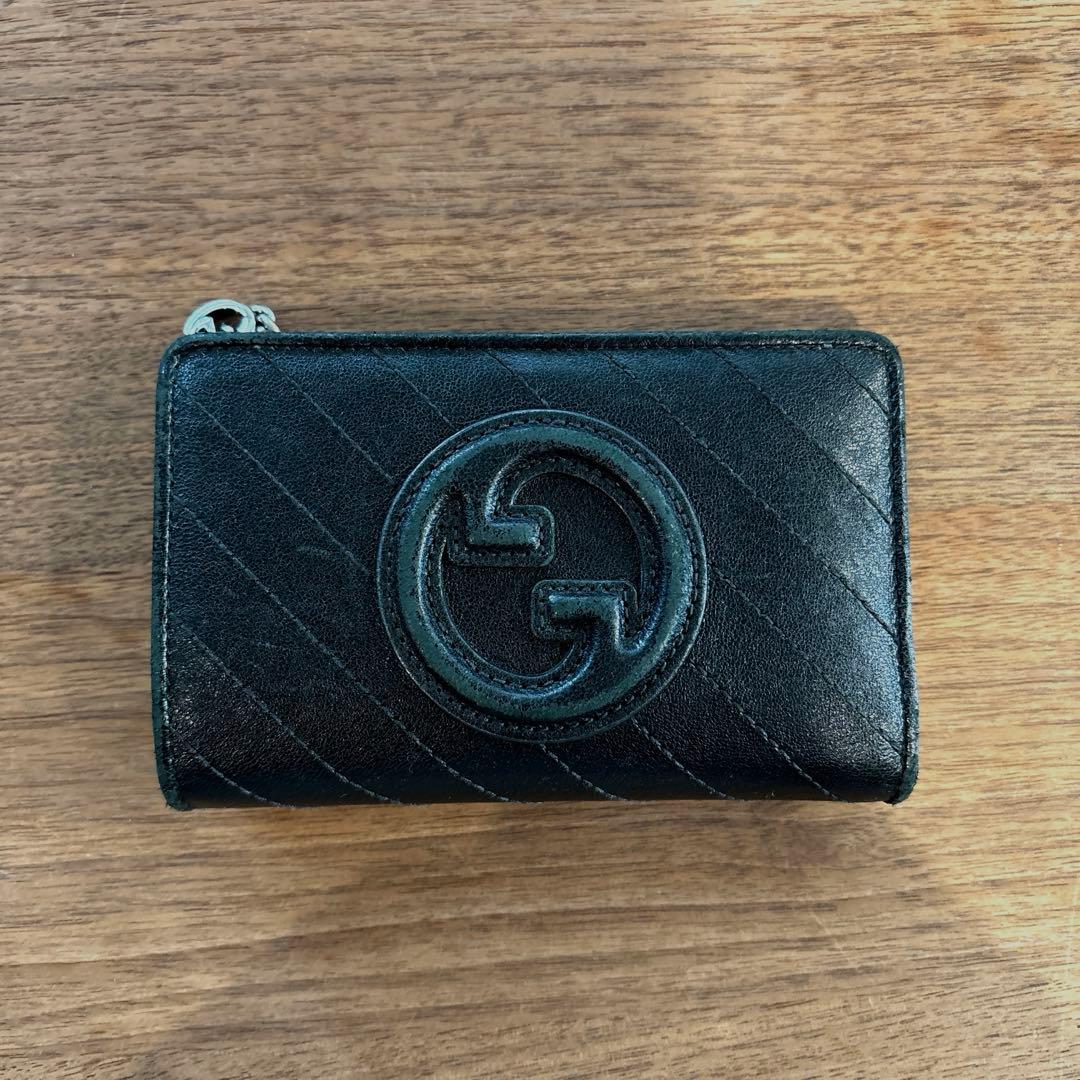 GUCCI 折りたたみ財布 ブラック