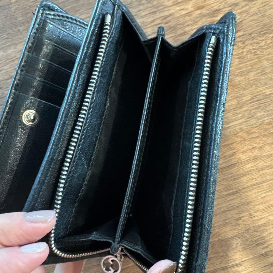 GUCCI 折りたたみ財布 ブラック