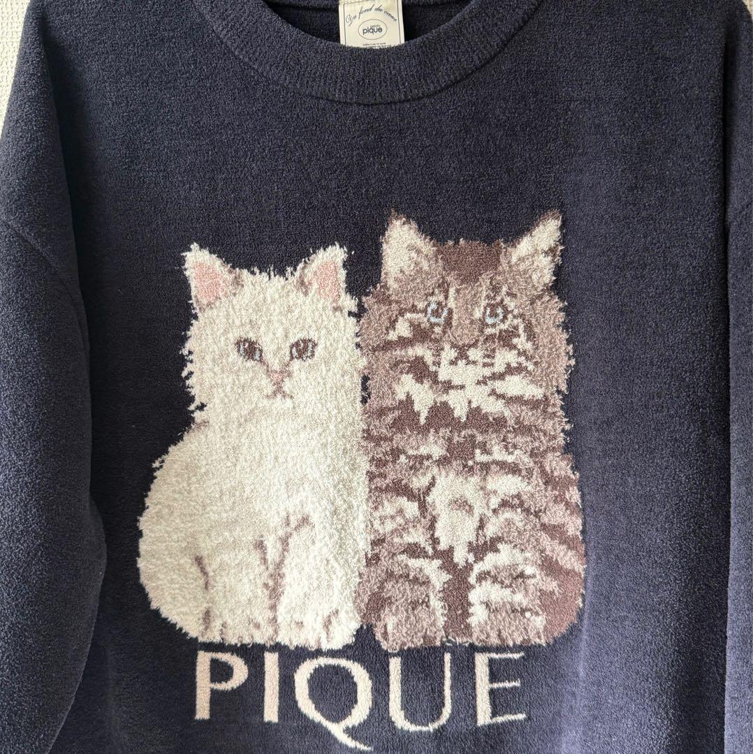 gelato pique ジェラピケ　ツインキャットジャガードプルオーバー