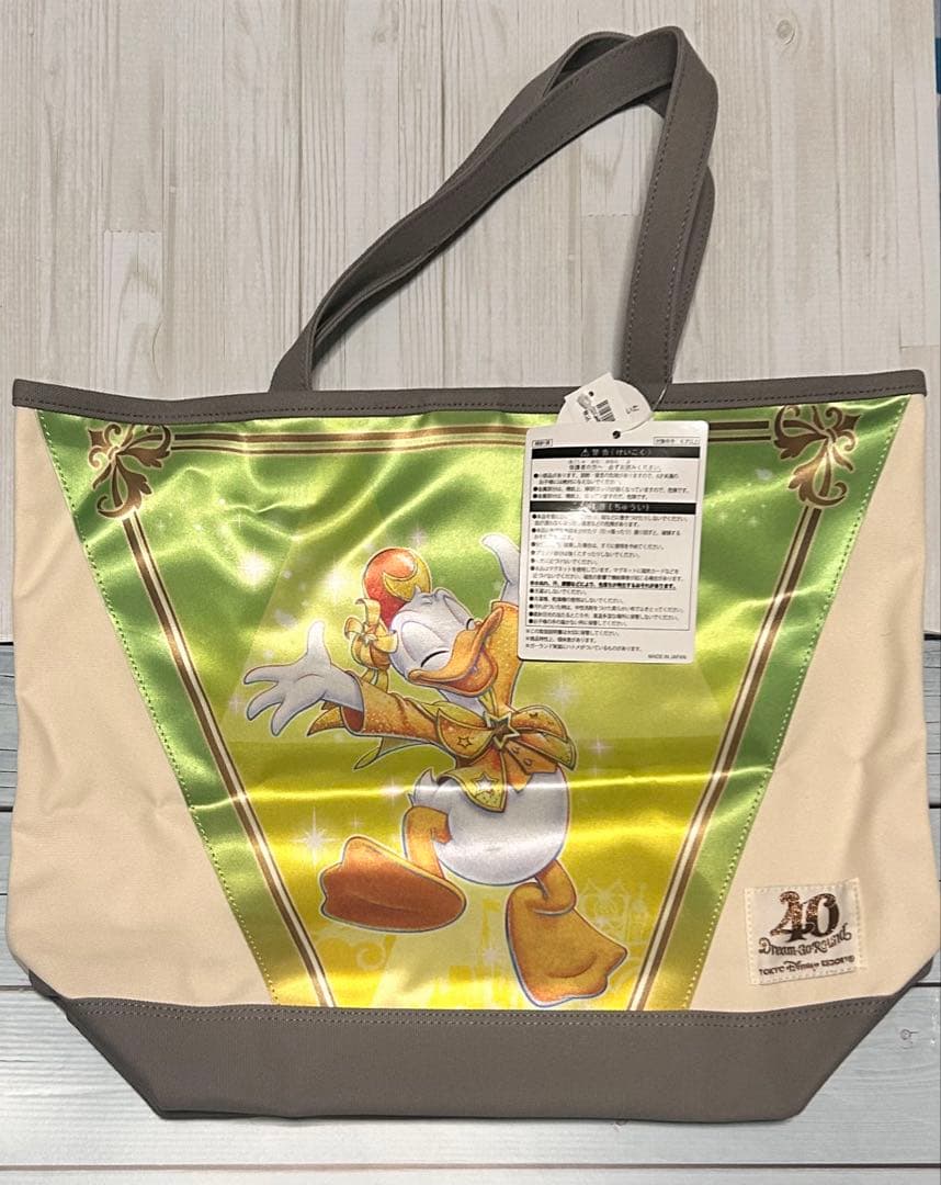 ディズニー 40周年 ガーランドトートバッグ ドナルド