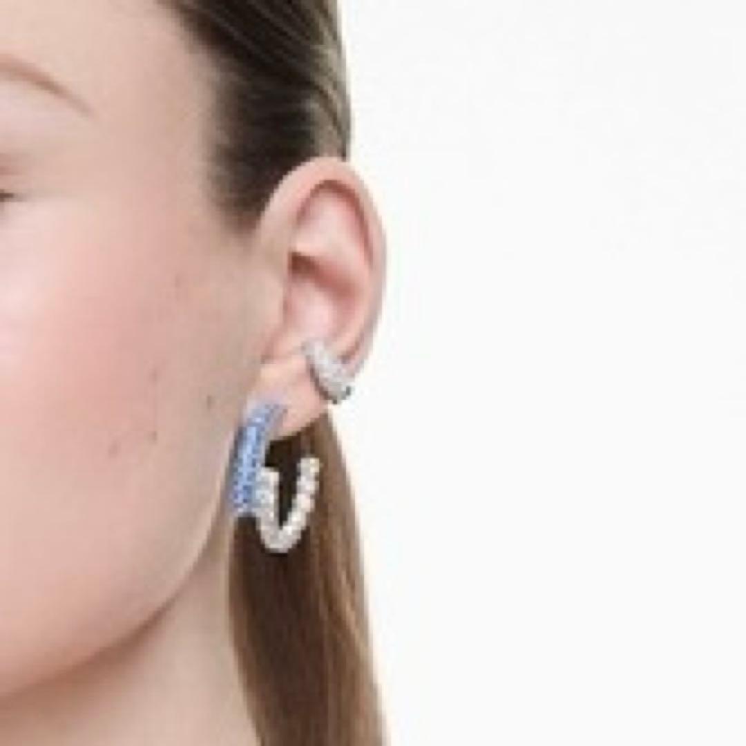 美品【定価2.2万】スワロフスキー ピアス　Sublima シルバー 正規品