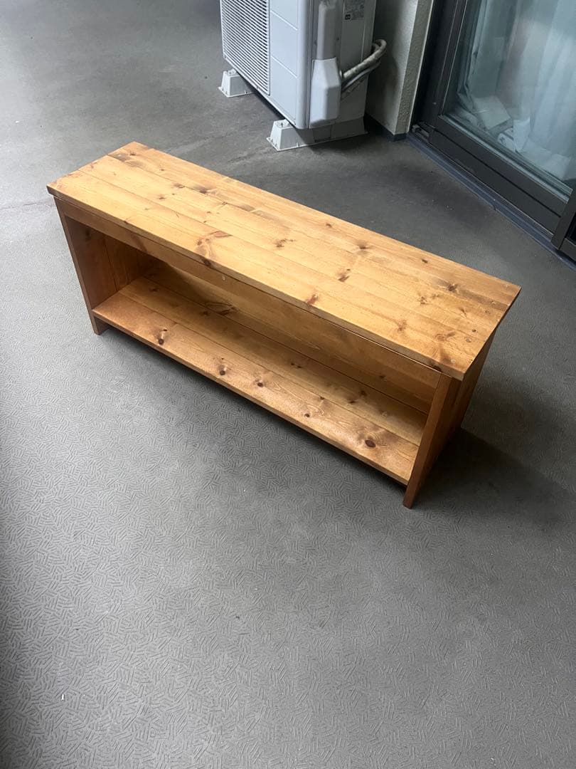 ハンドメイド家具　オープンシェルフ　木製シンプル棚