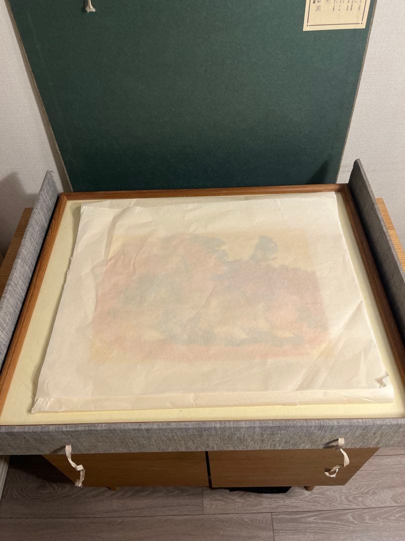 手塚治虫直筆サイン入り作品《親子キツネ狩り》 ♪超希少♪未使用品♪