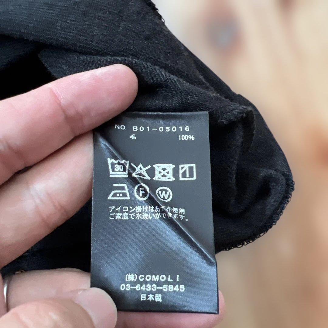 ほぼ未使用　25SS COMOLI サマーウール半袖T 2 チャコール