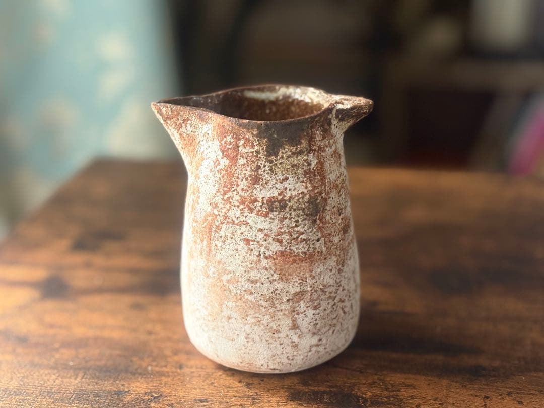 新品　石原稔久　片口&花器　薪釜