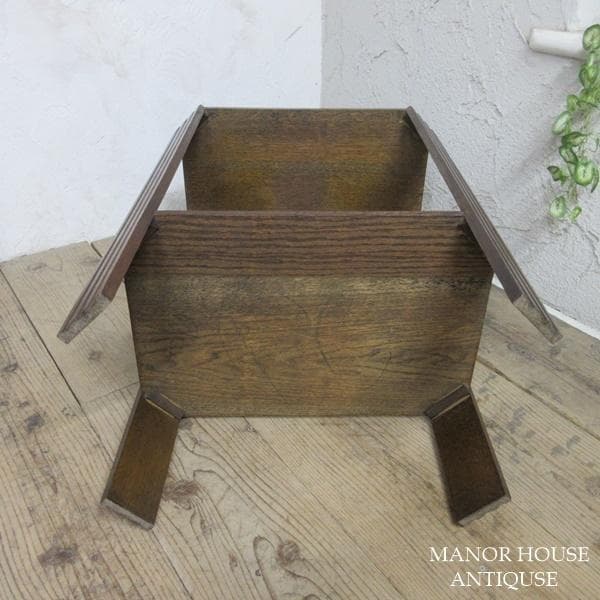 イギリス アンティーク 家具 ブックテーブル サイドテーブル 本棚 6482d