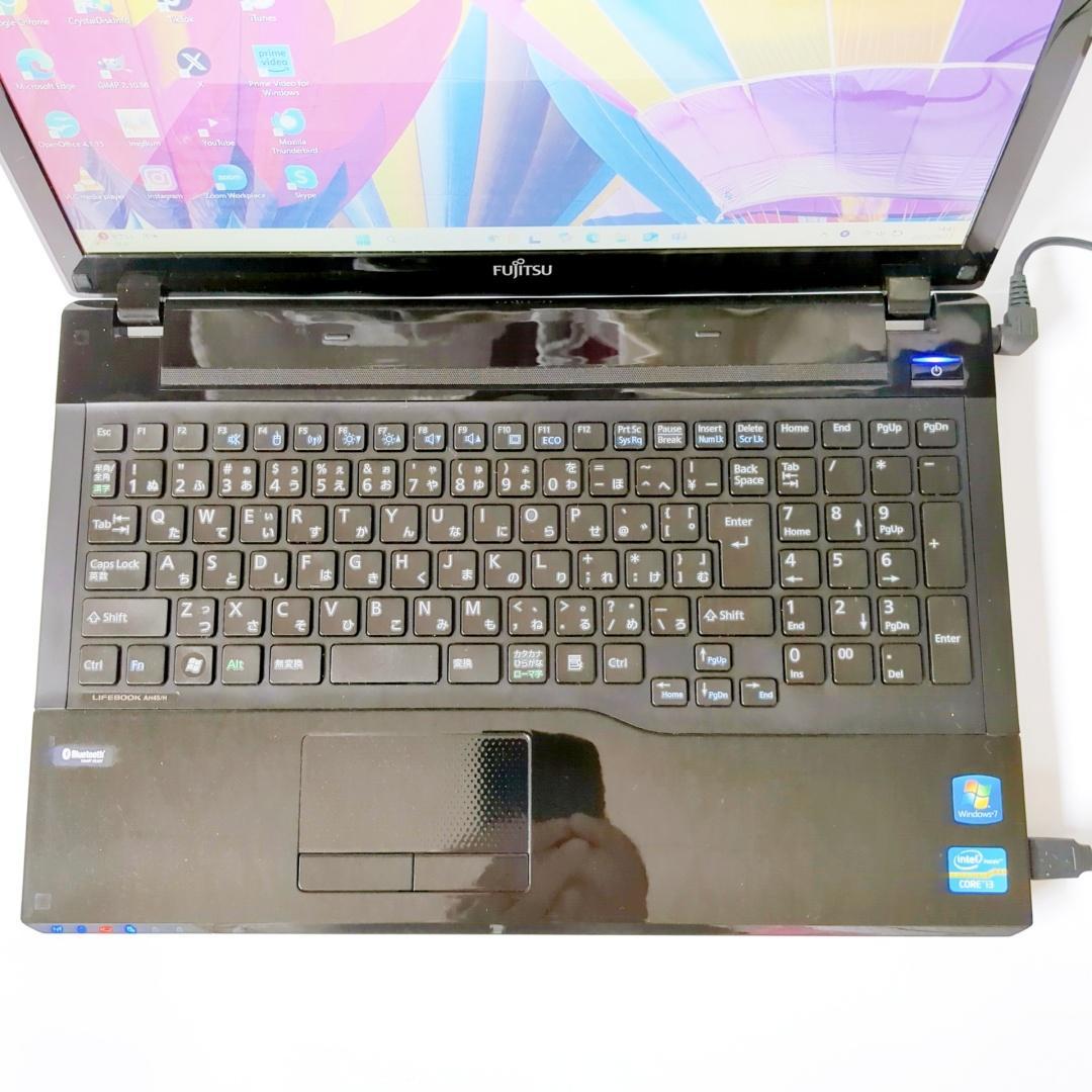 美品✅新品SSD爆速⭐カメラ付⭐設定済で届いてすぐ使える✅ブラックノートパソコン