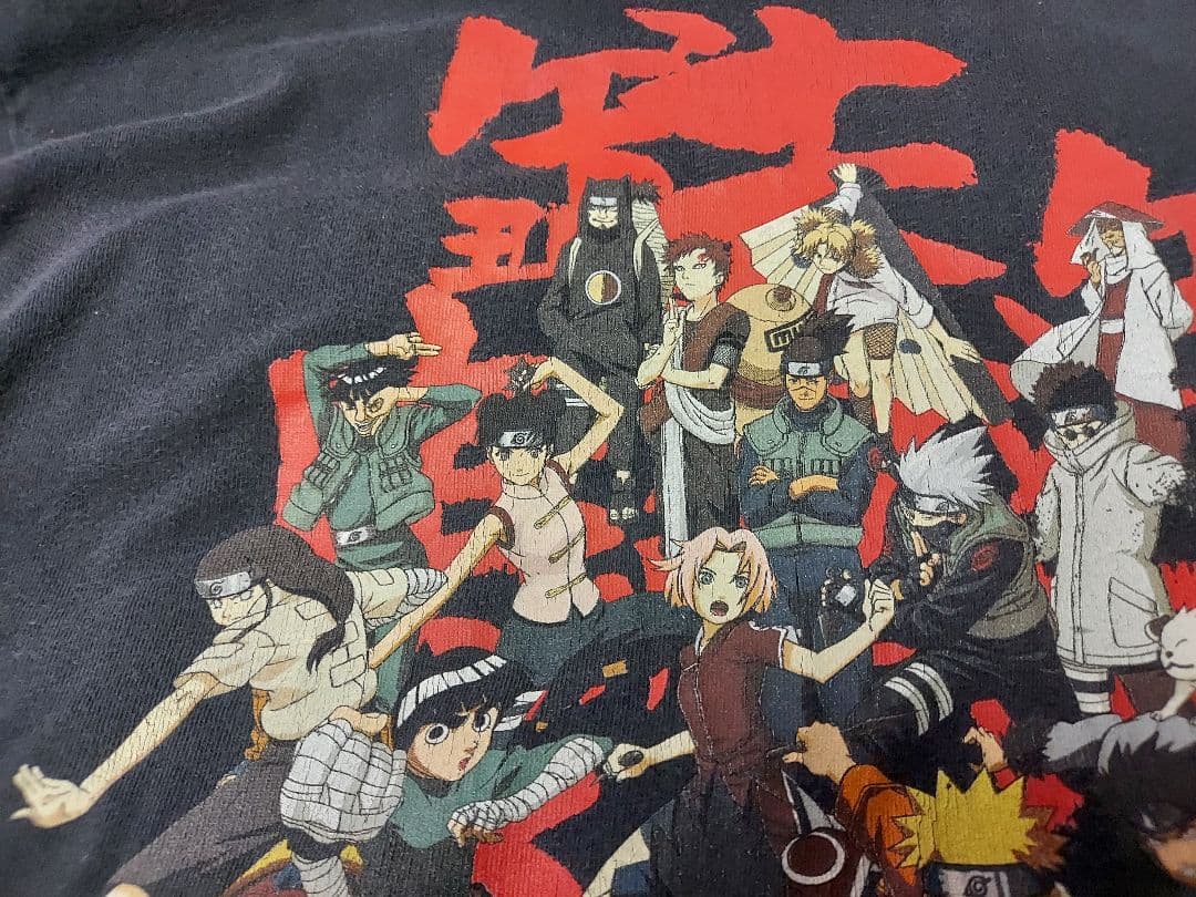 は*と様 00s NARUTO 全員集合 Tシャツ ナルト アニメ XL 海外