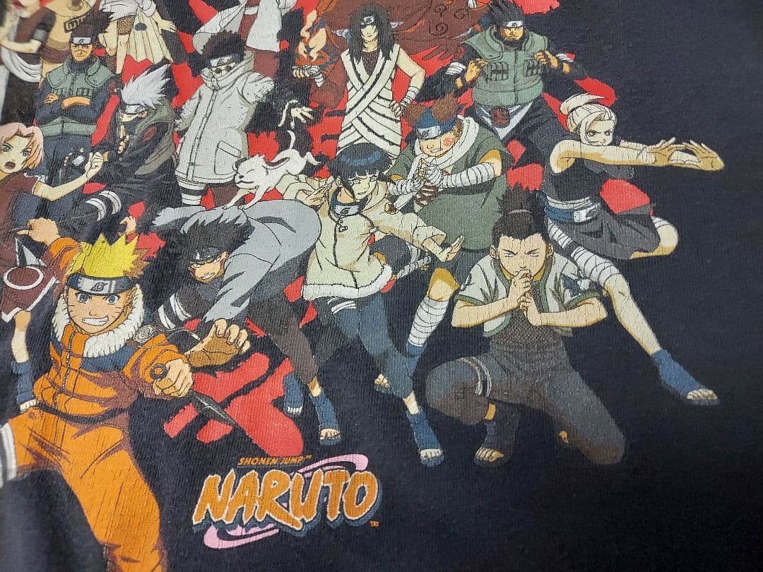 は*と様 00s NARUTO 全員集合 Tシャツ ナルト アニメ XL 海外