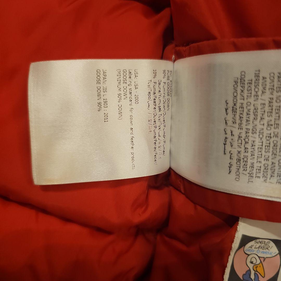 MONCLER 赤 フード付きダウンジャケット