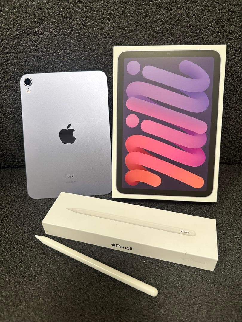 美品 ipad mini第6世代 Wi-Fi パープル 64gb フルセット