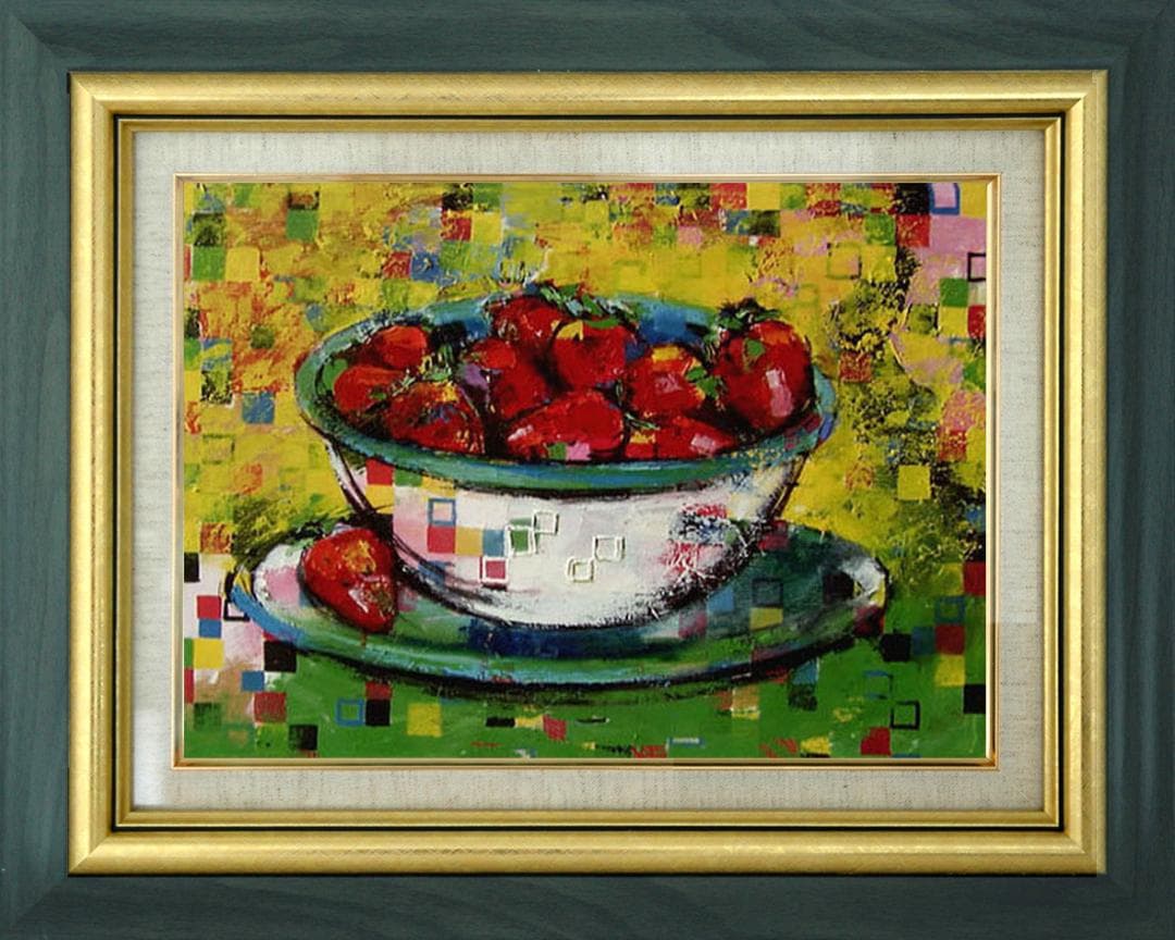 油絵 絵 絵画 インテリア uF6-061003 静物 フルーツ