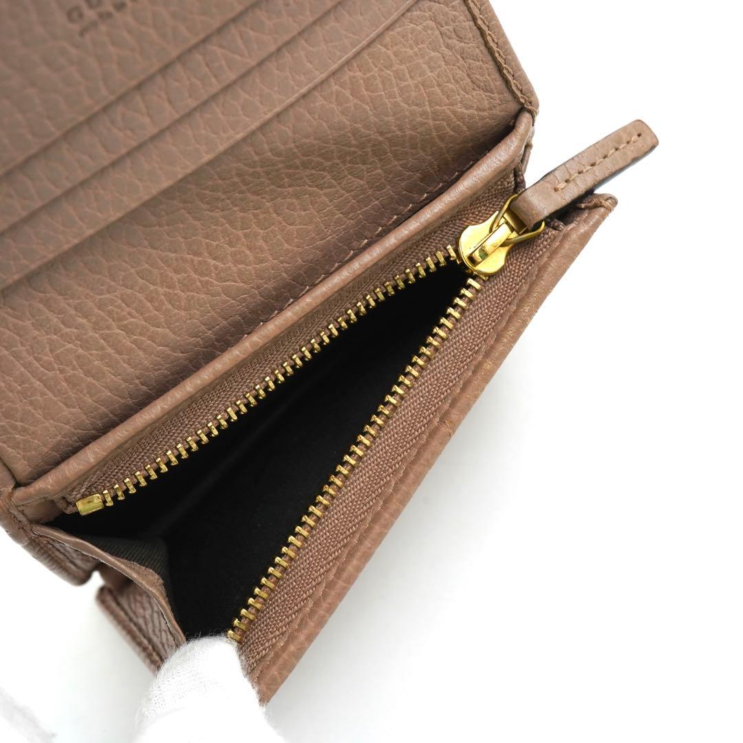 ✨新品未使用✨　GUCCI ミニ財布　マーモント　GG ロゴ　二つ折り　刻印