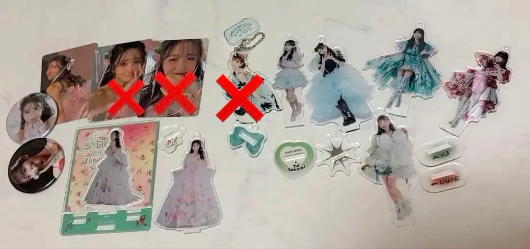 櫻井優衣 月足天音 10周年 アクスタ チェキ