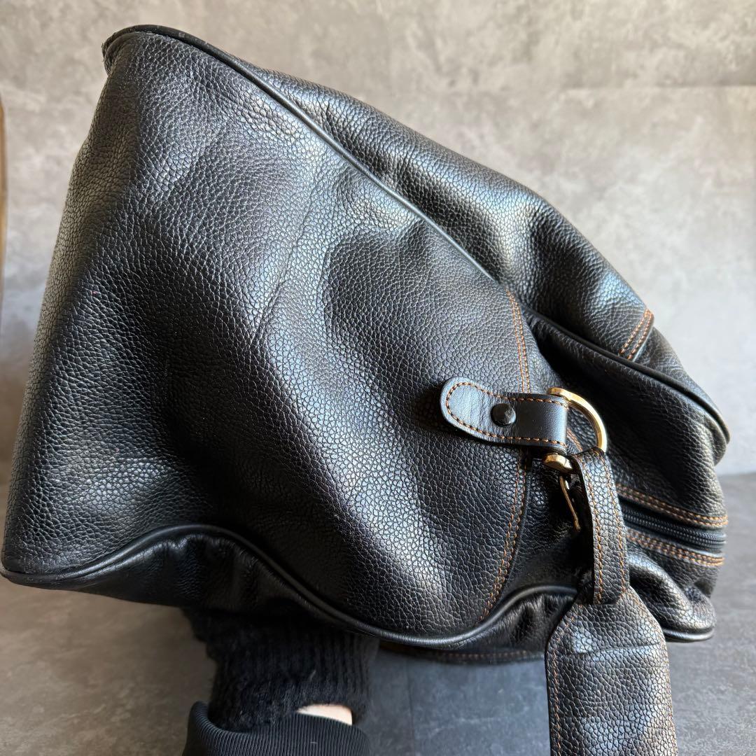 ⭐️ダンヒル⭐️オールレザー ボストンバッグ ブラック 旅行鞄 大容量