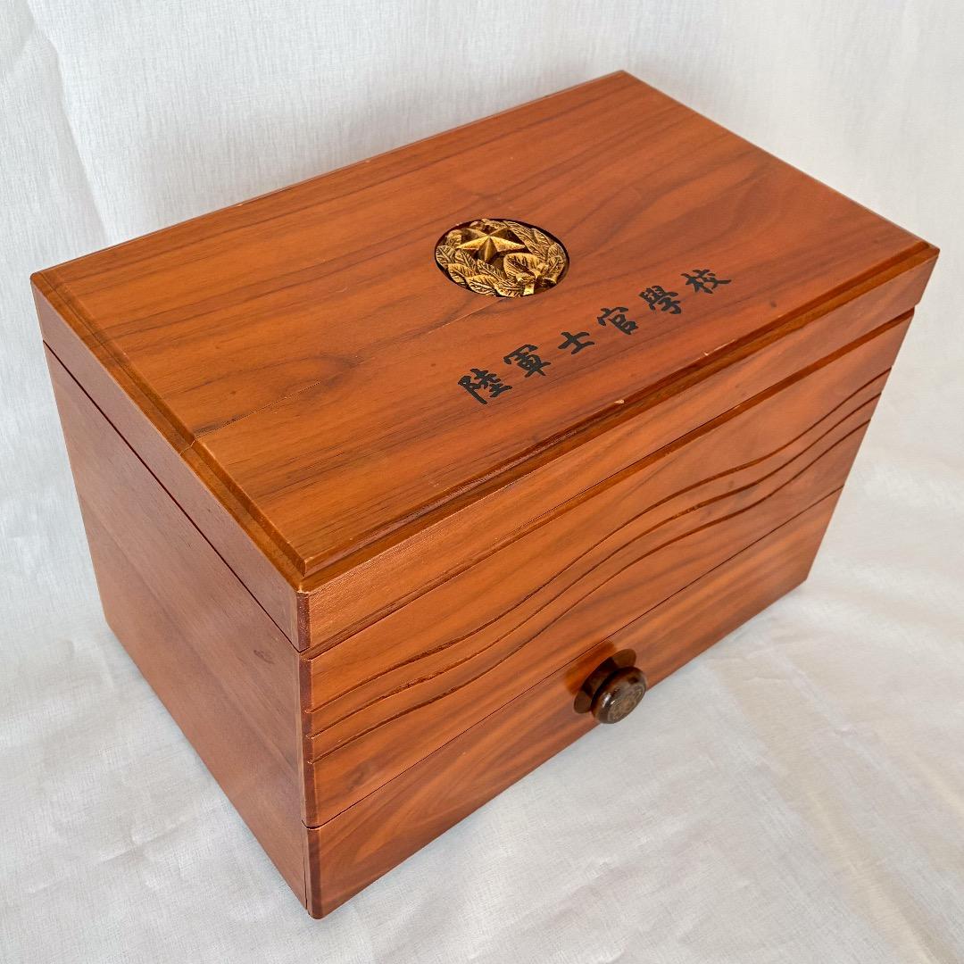 陸軍士官学校整理箱　木箱　宝石箱　オルゴール付き