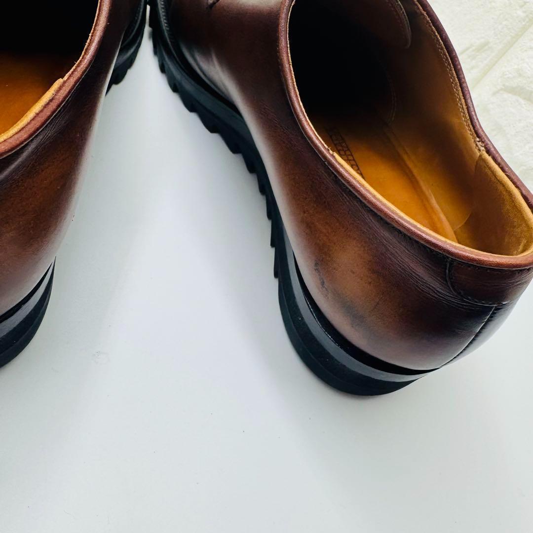 ジャコメッティ マルモラーダ シャークソール レザー シューズ 42 革靴