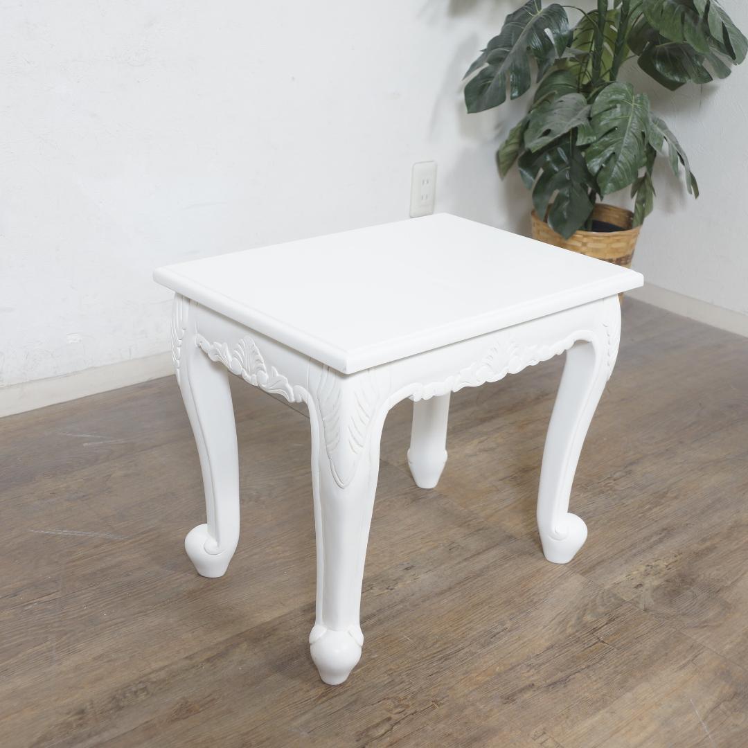 あるる　ヴィオレッタシリーズ　ネストテーブルセットアンティークホワイト