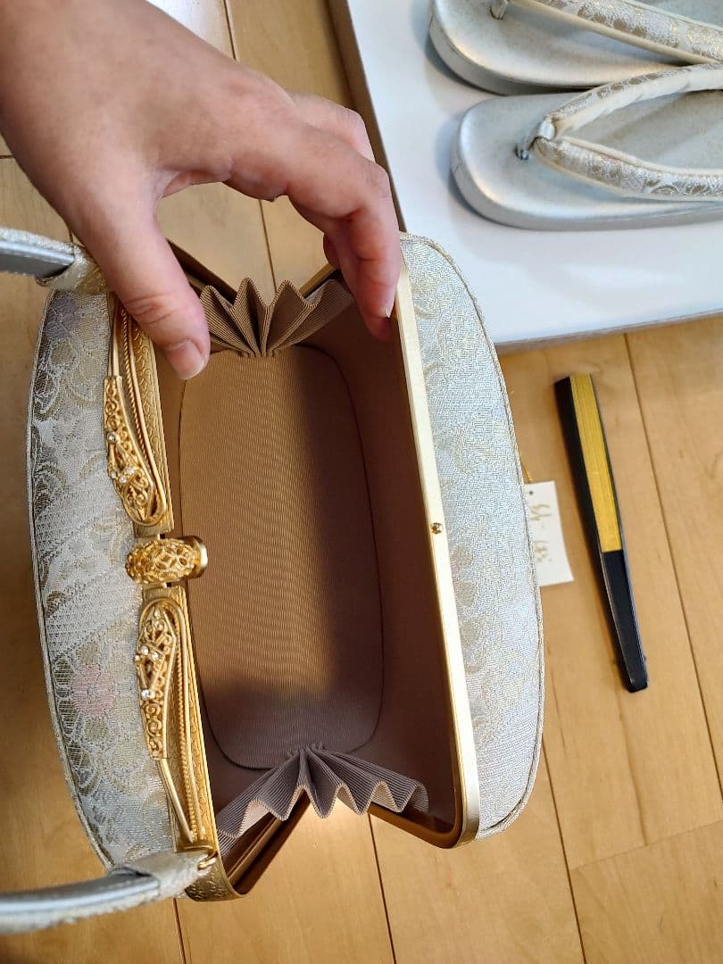 アラレちゃん☆礼装　和装バッグ草履セット　紗織　　和装バッグと草履セット