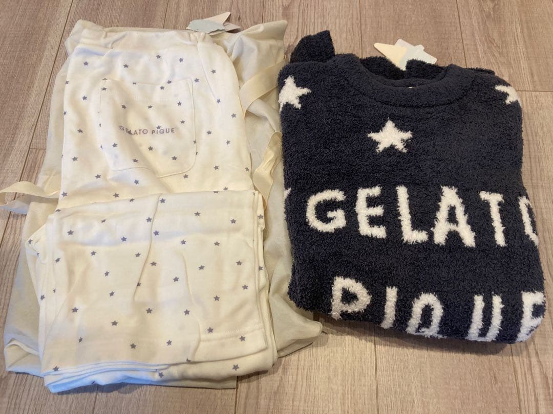 gelato pique パウダーロゴジャガードプルオーバー＆ロングパンツ