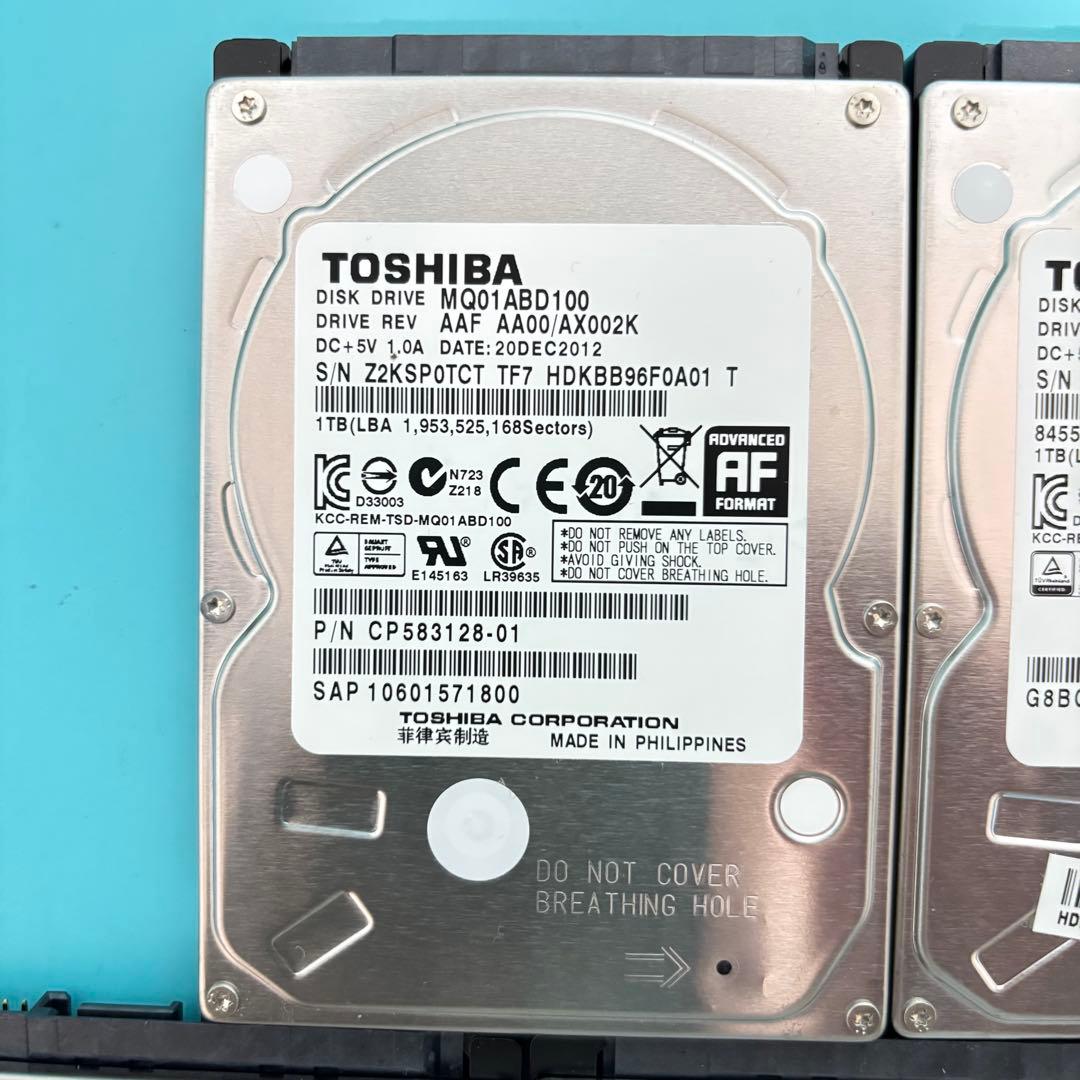 【1TB】【TOSHIBA製 統一‼】★動作良好★2.5インチ★内臓HDD★