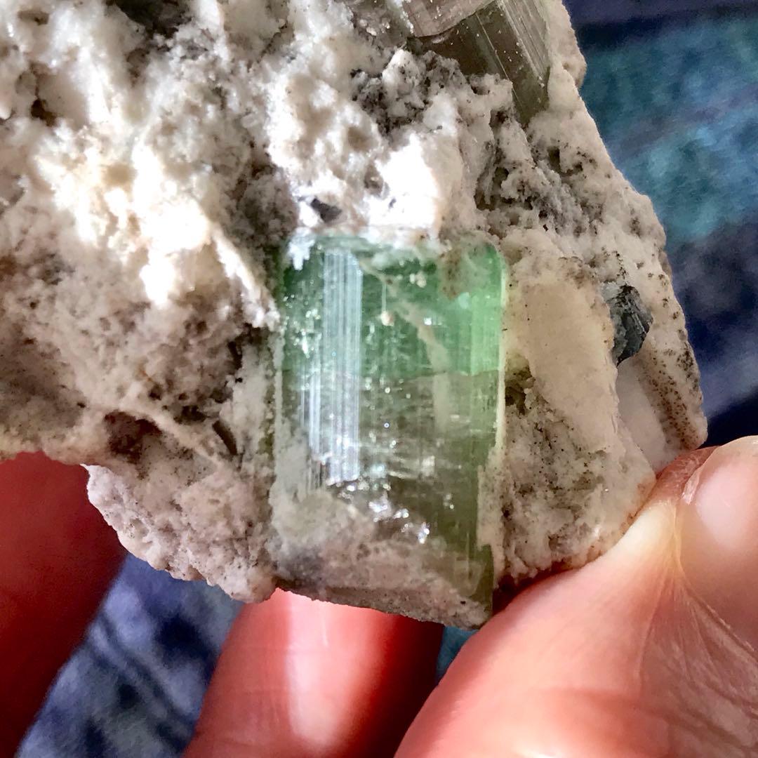 ウォーターメロントルマリン 原石 バイカラートルマリン トルマリン 鉱物標本