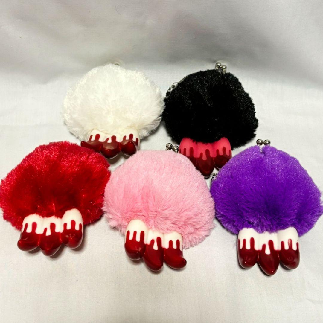 【グルーミー】チャックスGP 爪 手 がまぐち がま口 ポーチ 平成 希少 レア