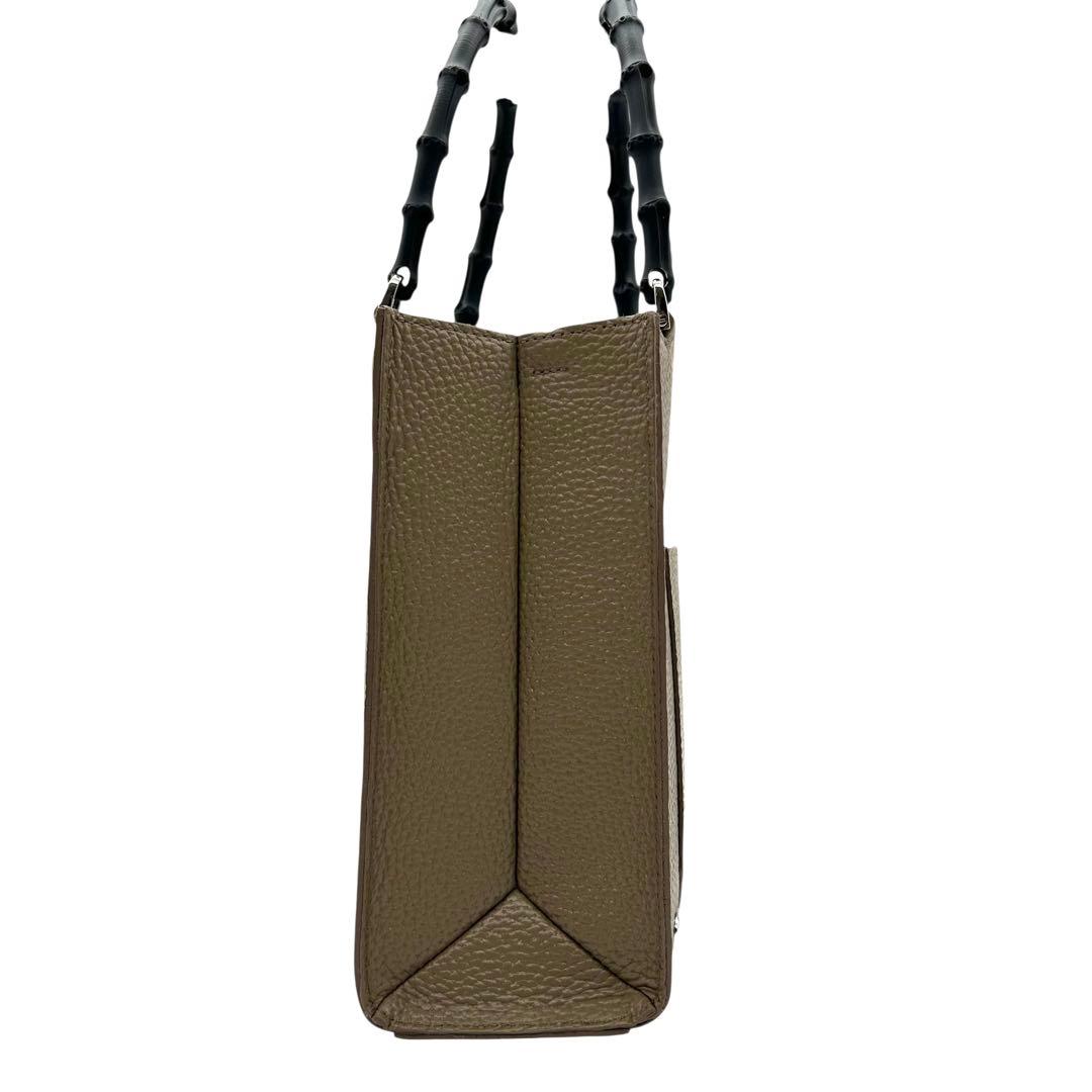 未使用　A.D.M.J　モーツァルト　ショルダーバッグ　2way　バンブー　ロゴ