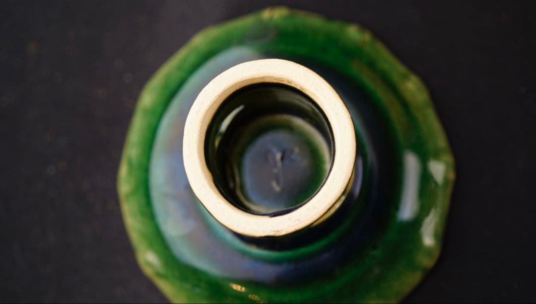 総織部高台皿 ５客揃 幸兵衛窯 加藤卓男