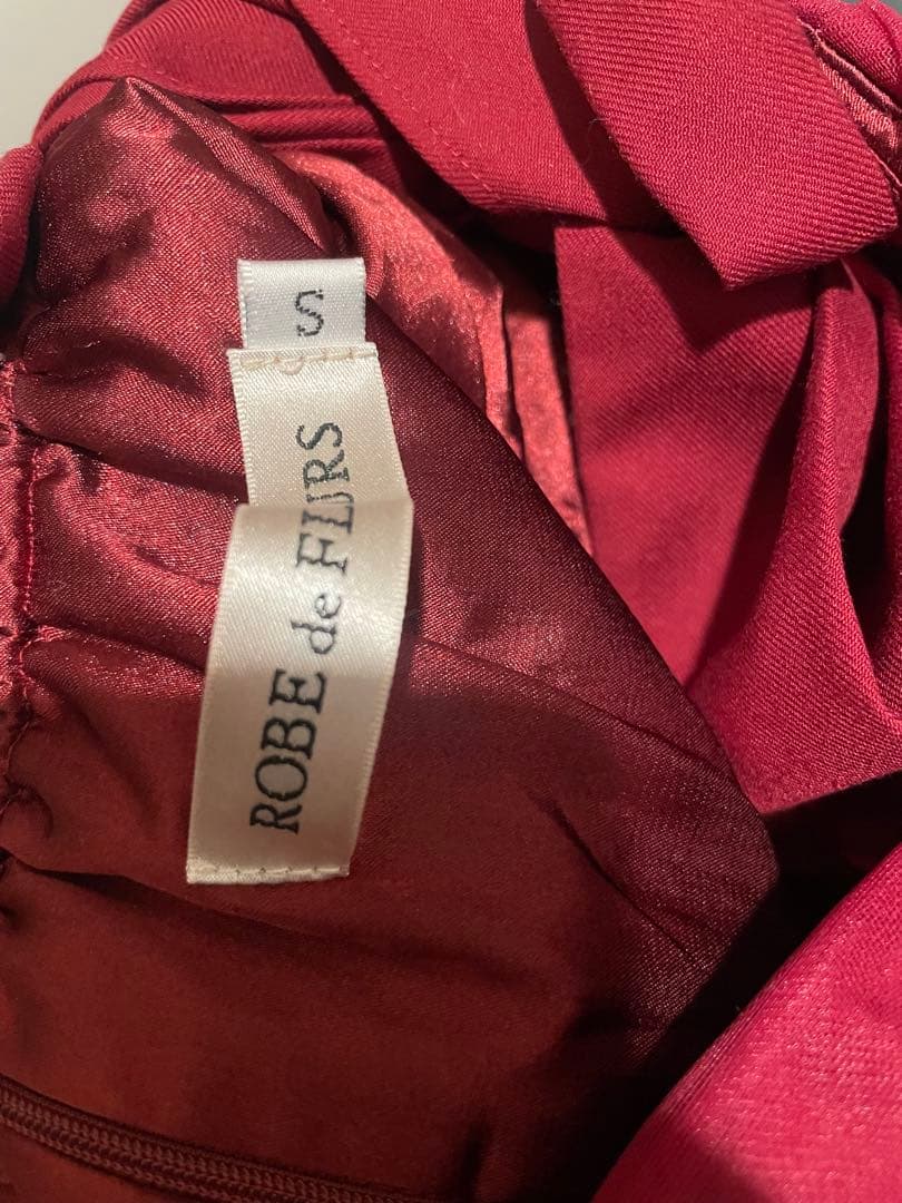 ROBEdeFLEURSローブドフルール ボリュームチュール ショルダーリボン