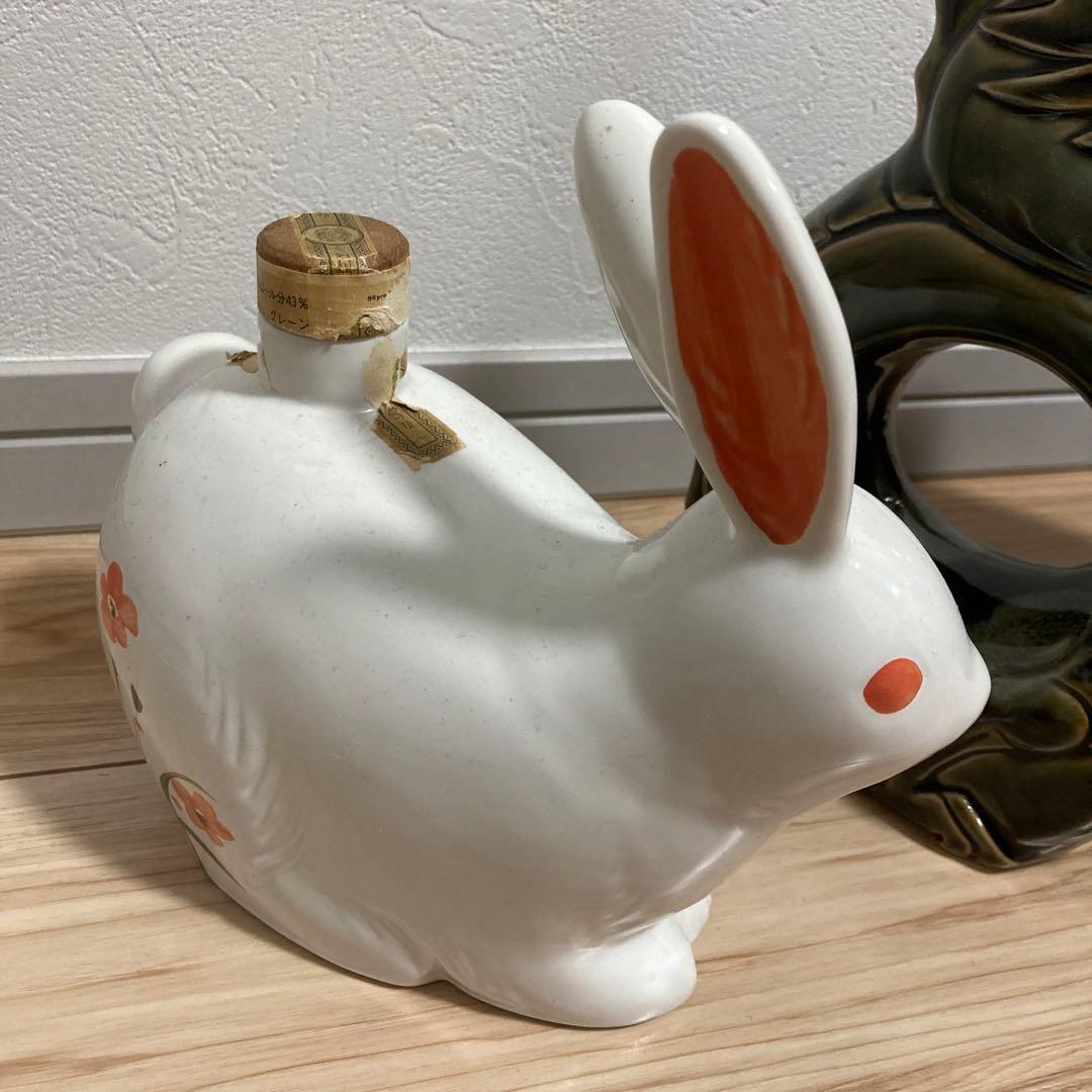 空き瓶　ウイスキー サントリー オールド 干支ボトル 陶器 開栓済　3個　シート