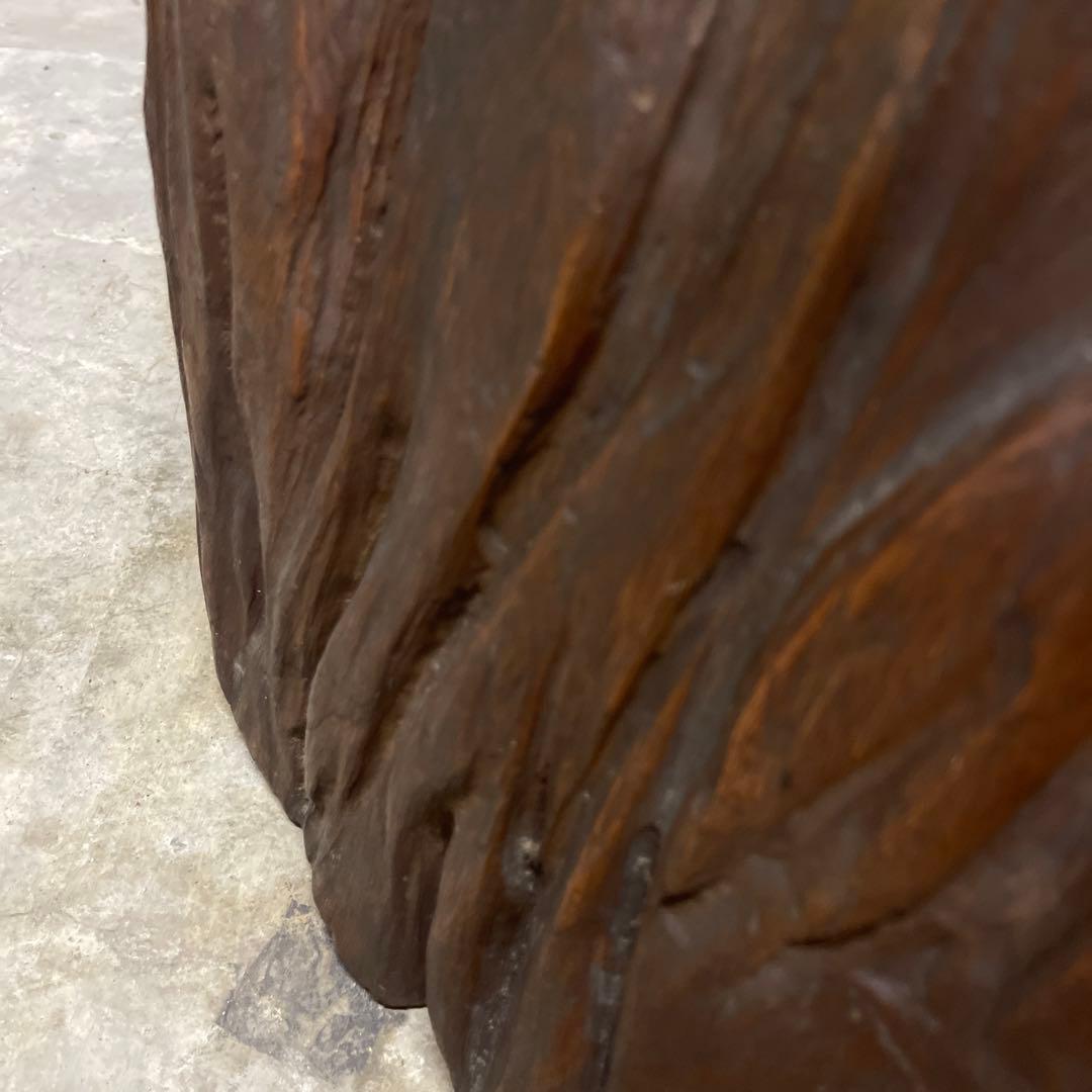 木株 掘り込み火鉢 一点物 時代火鉢　関東火鉢　ゴトク付き