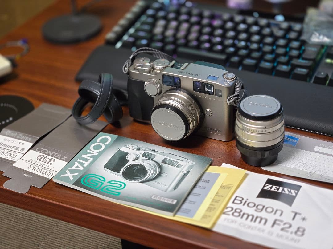 CONTAX G2 45mmF2・28mmF2.8 純正レンズセット