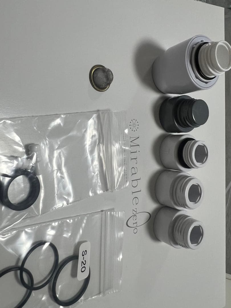 Mirable zero シャワーヘッド ホワイト/グレー　1回のみ使用