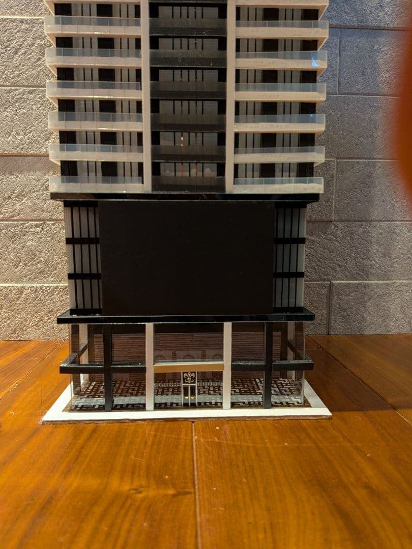 Nゲージ　自作ストラクチャー　超高層タワーマンション　タワマン　ジオラマ
