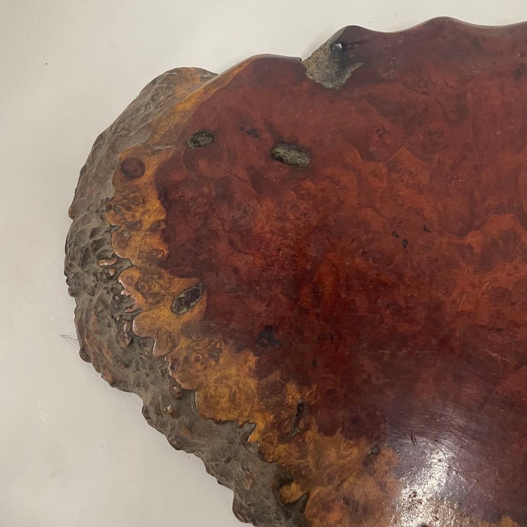 花梨瘤 一枚板 天然木 飾り板 瘤杢 花台 美術品 アンティーク