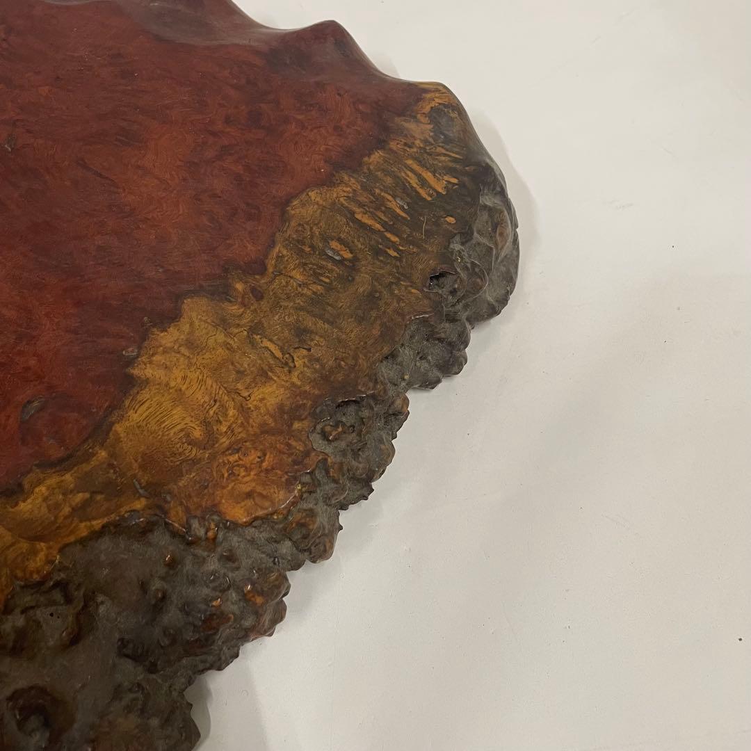 花梨瘤 一枚板 天然木 飾り板 瘤杢 花台 美術品 アンティーク