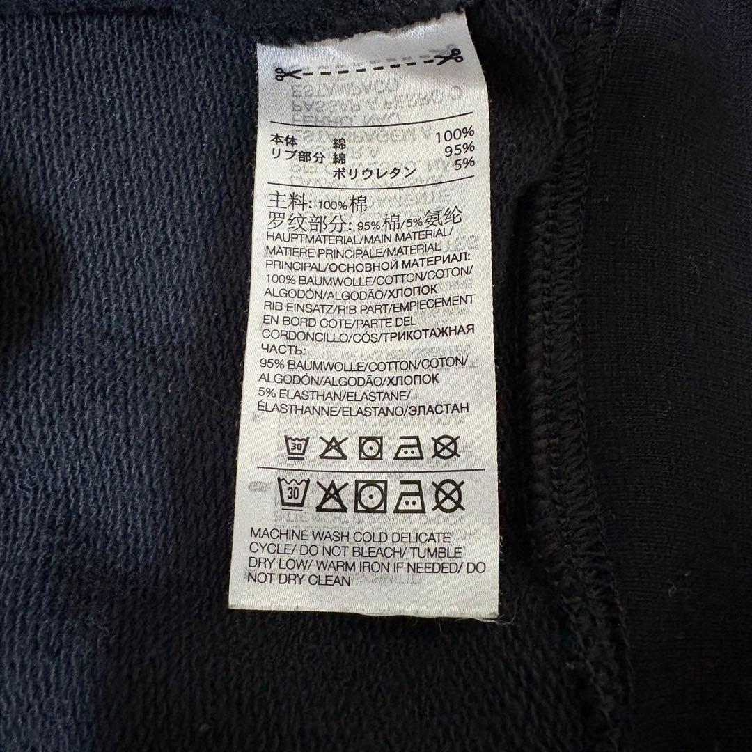 Y-3 ロゴ フーディ パーカー ブラック サイズ50 ワイドシルエット　短丈